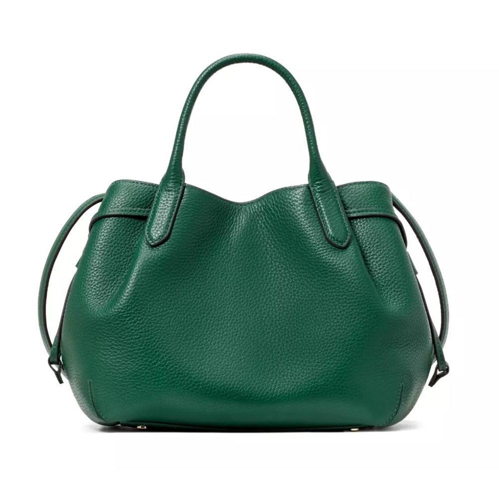 New Kate Spade Dumpling Small Satchel Pebble Leather Arugula - Picture 5 of 5